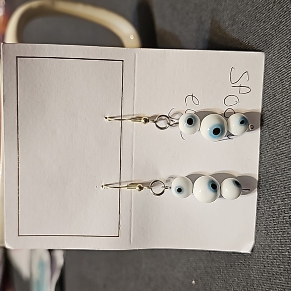 hand made Jewelry - (2 for $15) Spookey eyes earrings hand made by my daughter #1027 Instagram: Krys